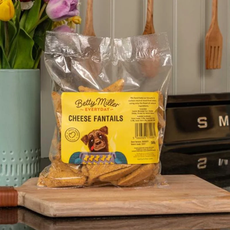 Betty Millers Everyday Cheese Fantails Dog Treats 500g