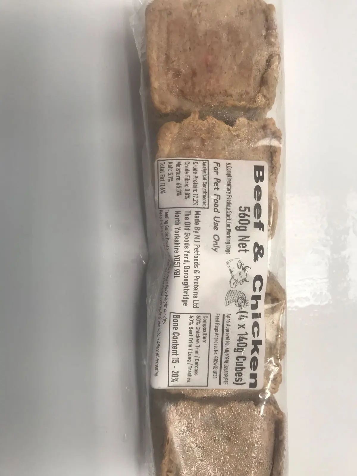 MJ Petfoods Chicken & Beef Mince 560g Lead On Dog Shop