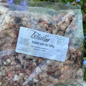 Totally Natural Dog Food Rabbit with fur 500g