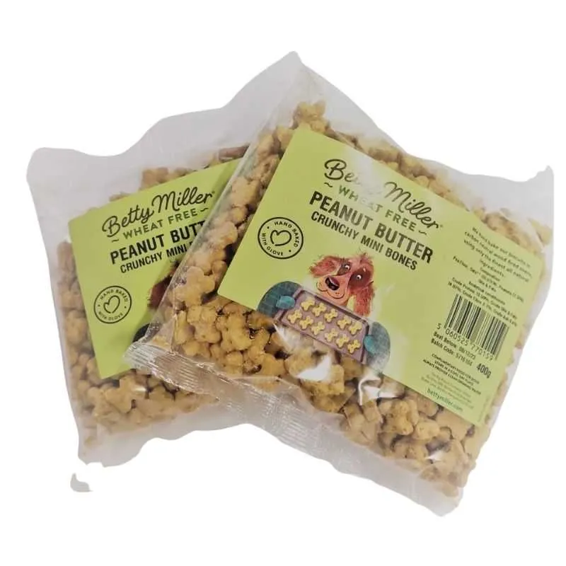 Betty Miller Peanut Butter Crunchy Mini Bones 400g