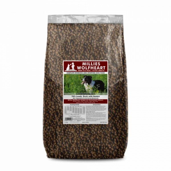Millies Wolfheart Grain Free Countryside Mix Lead On Dog Shop